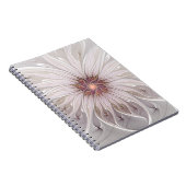 Floral Fantasy, Abstracte moderne deegbloem Notitieboek (Rechterzijde)
