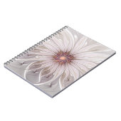 Floral Fantasy, Abstracte moderne deegbloem Notitieboek (Linkerzijde)