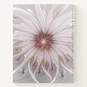 Floral Fantasy, Abstracte moderne deegbloem Notitieboek (Achterkant)
