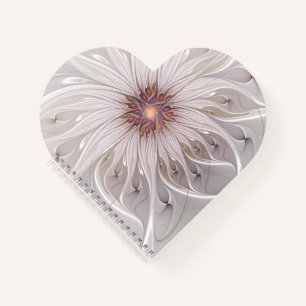 Floral Fantasy, Abstracte moderne deegbloem Notitieboek