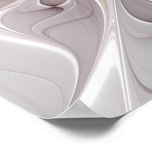 Floral Fantasy, Abstracte moderne deegbloem Poster (Hoek)