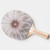 Floral Fantasy, Abstracte moderne deegbloem Tafeltennisbatje (Zijkant)