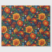 Floral Fantasy Alle Gelegenheid Classic Cadeaupapier (Vlak)