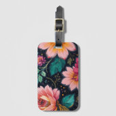 Floral Fantasy Bagagelabel (Voorkant (verticaal))