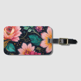Floral Fantasy Bagagelabel