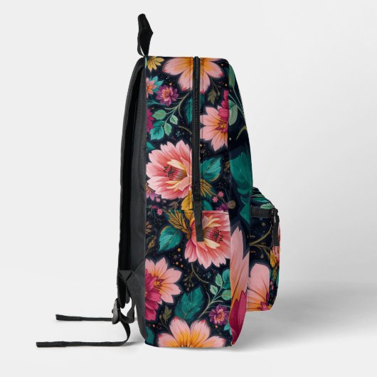 Floral Fantasy Bedrukte Rugzak (Links)