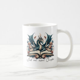 Floral Fantasy Book Dragon Nog een hoofdstuk Koffiemok