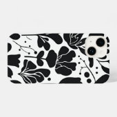 Floral Fantasy: Chic Flower Design Telefoonhoesje iPhone Hoesje (Achterkant horizontaal)