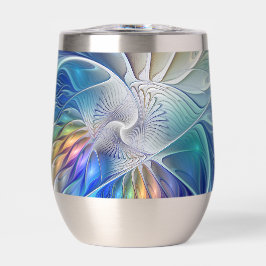 Floral Fantasy, Colorful Abstract Fractal Flower