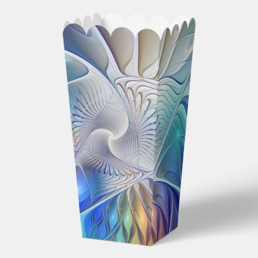 Floral Fantasy, Colorful Abstract Fractal Flower Bedankdoosjes (Voorkant)