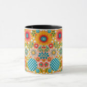 Floral Fantasy Elegant Coffee Mok (Midden)