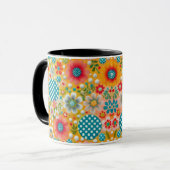 Floral Fantasy Elegant Coffee Mok (Voorkant links)