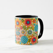 Floral Fantasy Elegant Coffee Mok (Voorkant rechts)