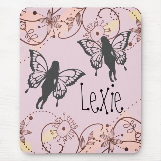 Floral Fantasy Fairies Muismat (Voorkant)