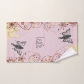 Floral Fantasy feeën gepersonaliseerd Bad Handdoek (Handdoek)