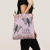 Floral Fantasy feeën gepersonaliseerd Tote Bag (Dichtbij)