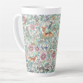 Floral Fantasy Forest Animals Woodland Tapestry Latte Mok (Linkerhoek)