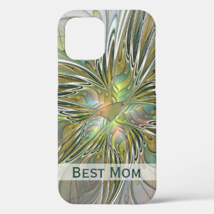 Floral Fantasy Fractal Flower met Gold Best Mam Case-Mate iPhone Case