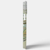 Floral Fantasy Fractal Flower met Gold Initialen Case-Mate iPhone Case (Achterkant / Rechts)