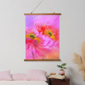 Floral fantasy gepersonaliseerd hangend wandkleed (Slaapkamer)