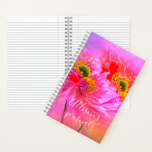 Floral fantasy gepersonaliseerd tijdschrift notitieboek (Binnen)