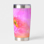 Floral fantasy gepersonaliseerde thermische tumble geïsoleerde drinkbeker (Achterkant)