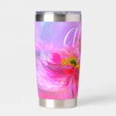 Floral fantasy gepersonaliseerde thermische tumble geïsoleerde drinkbeker (Voorkant)