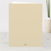 Floral Fantasy Gold Aubergine Abstract Fractal Art Bedankkaart (Achterkant)