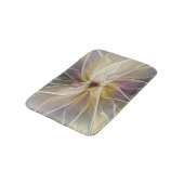 Floral Fantasy Gold Eggplant Abstracte fractale ku Badmat (Gekanteld)