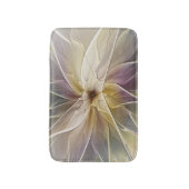 Floral Fantasy Gold Eggplant Abstracte fractale ku Badmat (Voorkant Verticaal)