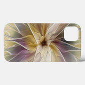Floral Fantasy Gold Eggplant Abstracte fractale ku Case-Mate iPhone Case (Achterkant (horizontaal))