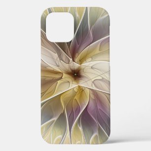 Floral Fantasy Gold Eggplant Abstracte fractale ku Case-Mate iPhone Case