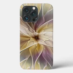 Floral Fantasy Gold Eggplant Abstracte fractale ku Case-Mate iPhone Case