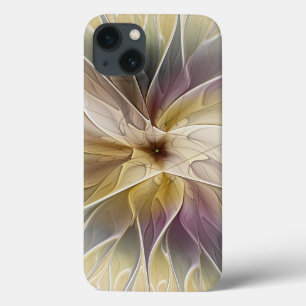 Floral Fantasy Gold Eggplant Abstracte fractale ku Case-Mate iPhone Case