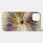 Floral Fantasy Gold Eggplant Abstracte fractale ku Case-Mate iPhone Case (Achterkant (horizontaal))