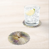 Floral Fantasy Gold Eggplant Abstracte fractale ku Kartonnen Onderzetters (Insitu)