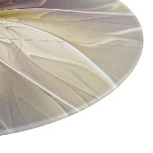 Floral Fantasy Gold Eggplant Abstracte fractale ku Snijplank (Hoek)