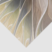 Floral Fantasy Gold Eggplant Abstracte fractale ku Tissuepapier (Detail)