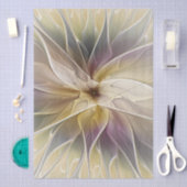 Floral Fantasy Gold Eggplant Abstracte fractale ku Tissuepapier (Craft)