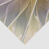 Floral Fantasy Gold Eggplant Abstracte fractale ku Tissuepapier (Detail)