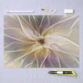 Floral Fantasy Gold Eggplant Abstracte fractale ku Tissuepapier (Craft)