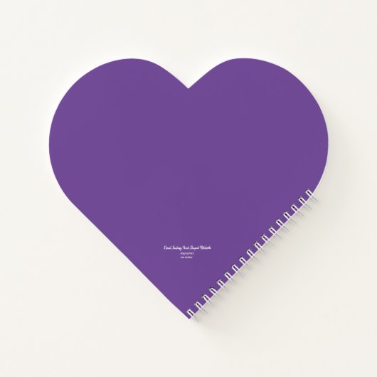 Floral Fantasy Heart Shaped Notitieboek (Achterkant)