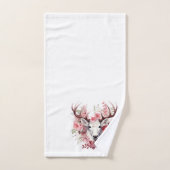 🌸 Floral Fantasy Herten Handdoek Set 🦌 (Handdoek)