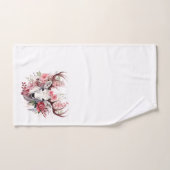 🌸 Floral Fantasy Herten Handdoek Set 🦌 (Handdoek)