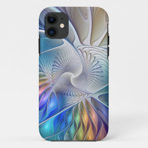 Floral Fantasy, kleurrijke Abstracte fractale bloe Case-Mate iPhone Case