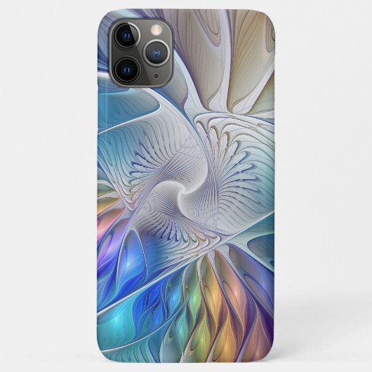 Floral Fantasy, kleurrijke Abstracte fractale bloe Case-Mate iPhone Case (Achterkant)