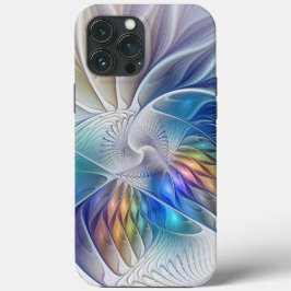 Floral Fantasy, kleurrijke Abstracte fractale bloe Case-Mate iPhone Case