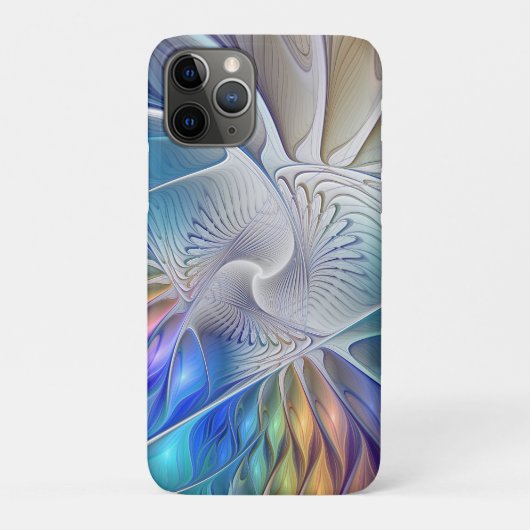 Floral Fantasy, kleurrijke Abstracte fractale bloe Case-Mate iPhone Case (Achterkant)
