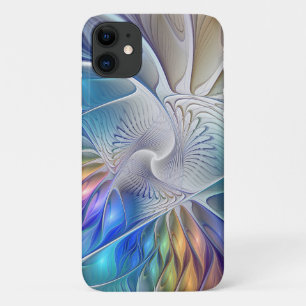 Floral Fantasy, kleurrijke Abstracte fractale bloe Case-Mate iPhone Case