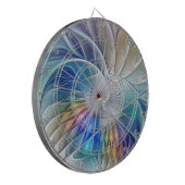 Floral Fantasy, kleurrijke Abstracte fractale bloe Dartbord (Voorkant Links)